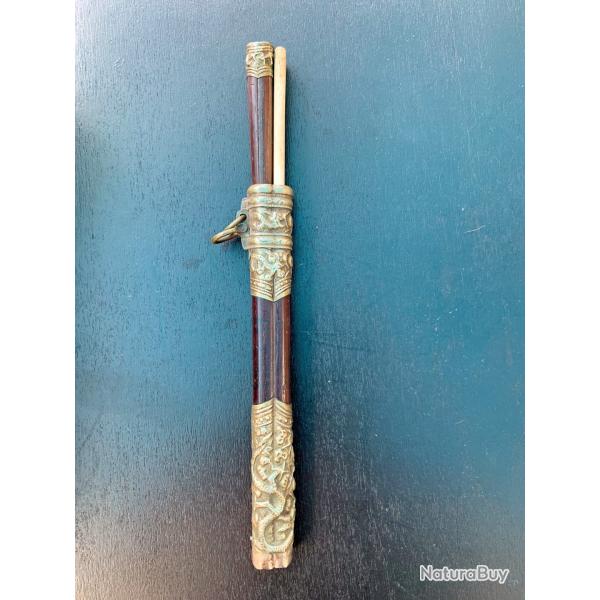 SUPERBE NCESSAIRE DE VOYAGE DE SAMOURA SIGNE, XIX, MASSIF, JAPON, CHINE, ASIE