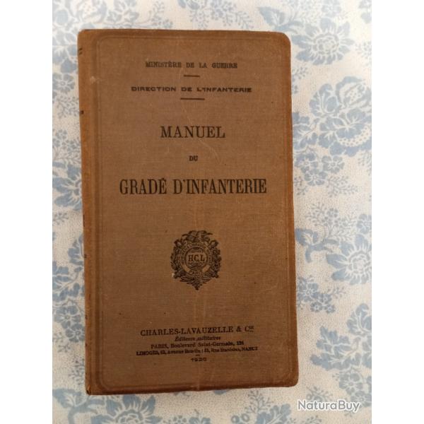 Manuel du grad� d'infanterie.1920