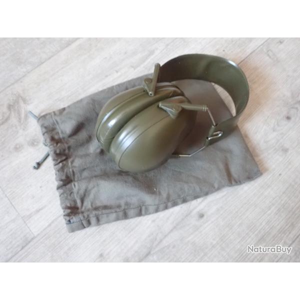 Casque anti bruit + housse. Arm�e Suisse. Id�al tir, TAR, Arm�e suisse