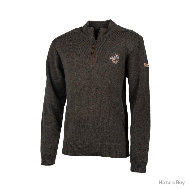 Pull De Chasse SHELLBROOK - Col Zippé Noir, Taille XL, Neuf Avec étiquettes