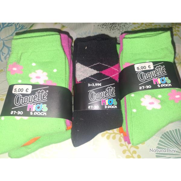 26 paires de chaussettes enfants � 5 euros