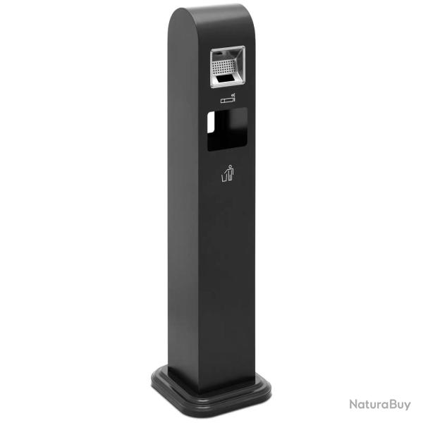 Cendrier ext�rieur sur pied avec poubelle caf� h�tel restaurant verrouillable 32 x 30 x 120 cm acie