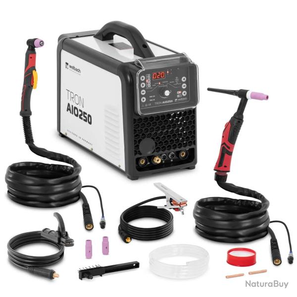 Poste � souder professionnel combin� TIG AC DC MMa 250 A cut 50 a facteur de marche 60% pulse acier