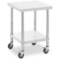 Table de travail cuisine professionnel premium 60 x 60 cm 120 kg acier inoxydable 14_0010021