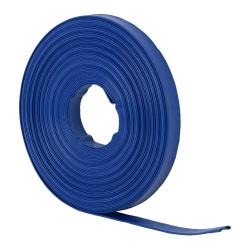 Tuyau arrosage plat 1 pouce 1/2 50 m 0-7 bars tissu renforc&eacute; bleu 14_0010160