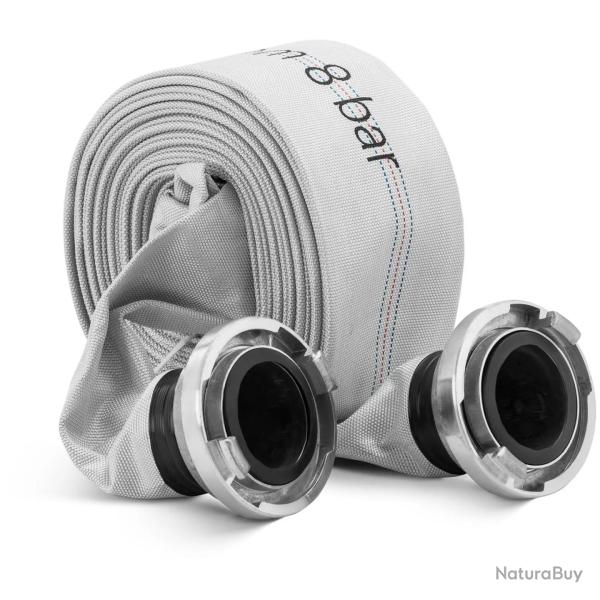 Tuyau d'arrosage 3 pouces 20 m 0-8 bars storz aluminium pvc polyester argent� 14_0010172