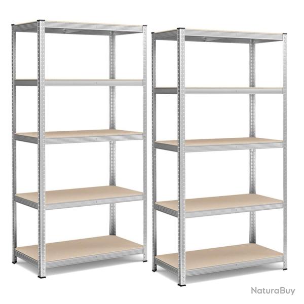 tagre charge lourde mtallique 200 x 100 x 50 cm 5 niveaux charge totale 875 kg (175 kg/niveau) 