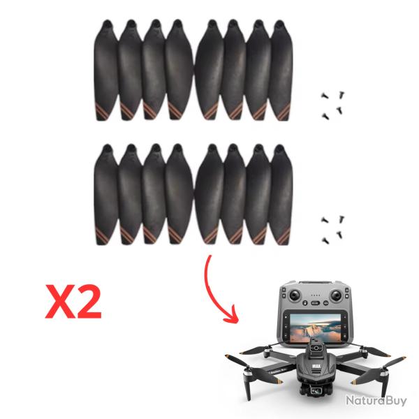 2 Paires d'H�lices de Rechange V168 Pro MAX | Lames Originales pour Drone - Accessoires