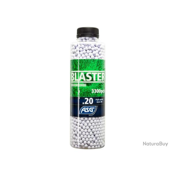 Bille plastique 6 mm Blaster 0.20g en pot de 3300 billes | ASG (0000 3775) - Airsoft