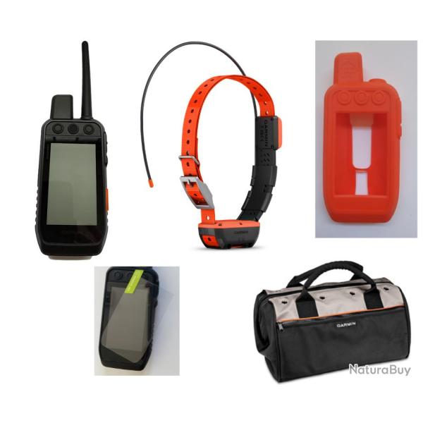 Garmin pack Alpha 200iF avec un collier T20F + coque+ verre tremp� + sac