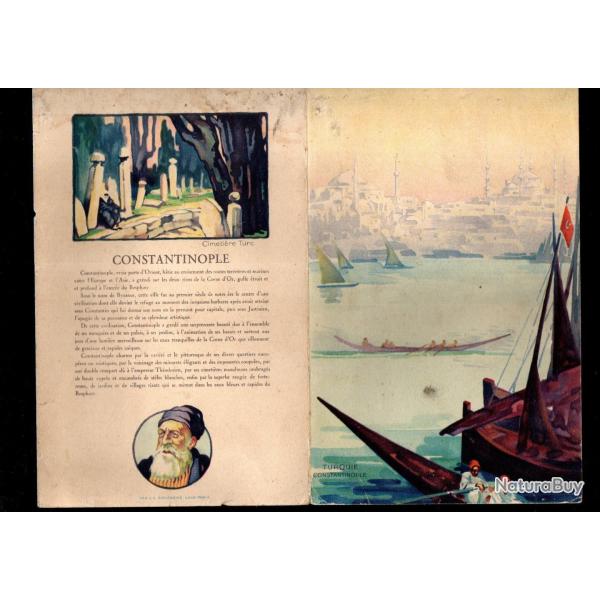 menu vierge paquebot thme les chateaux d'europe contantinople  champagne charles heidsieck