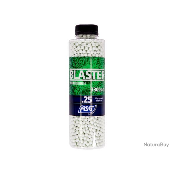 Bille plastique 6 mm Blaster 0.25g en pot de 3300 billes | ASG (0000 3777) - Airsoft