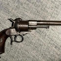 Revolver grav&eacute; Lefaucheux 12m/m