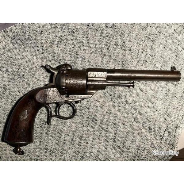 Revolver grav� Lefaucheux 12m/m