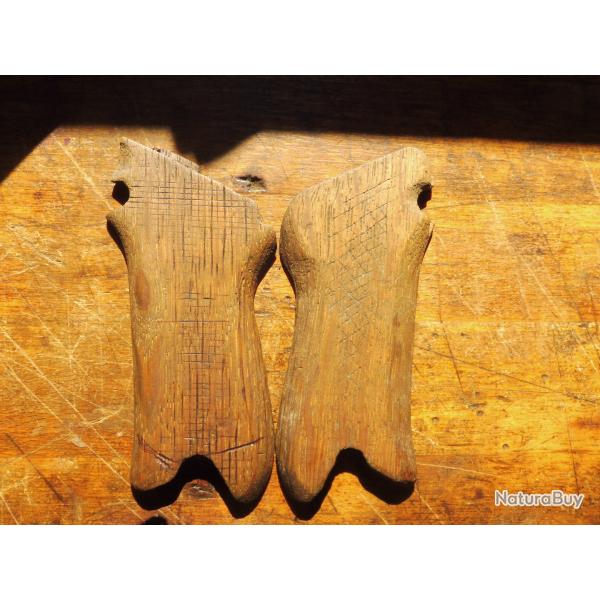 plaquettes de crosse en bois p 08 luger