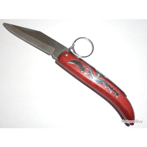 NEUF  COUTEAU DE POCHE PLIANT A PALME CRAN STYLE OKAPI SANS MARQUE CRA-CRA