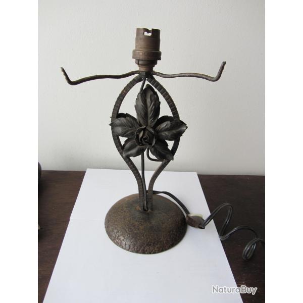 Pied de lampe fer forg art nouveau 1920