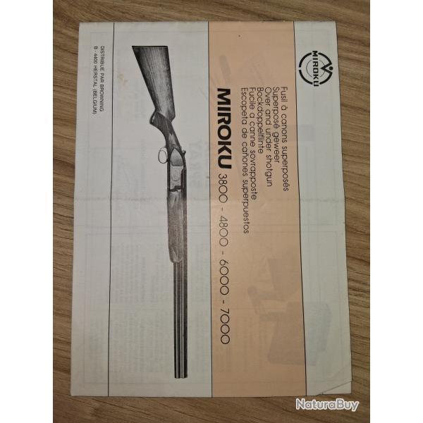 Manuel d'utilisation fusil MIROKU