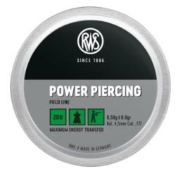 Plombs RWS power piercing cal.4.5 0.58g 8.9gr par 200