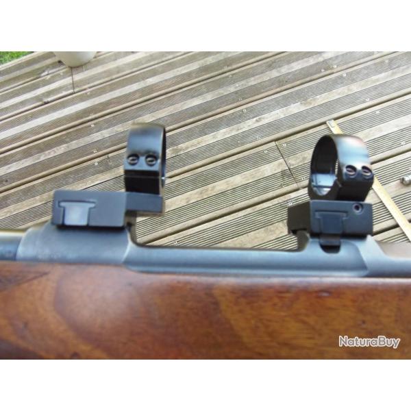 Montage fixe EAW complet colliers 30 mm pour Brno ZKK / CZ 550   =  rail de 19 mm