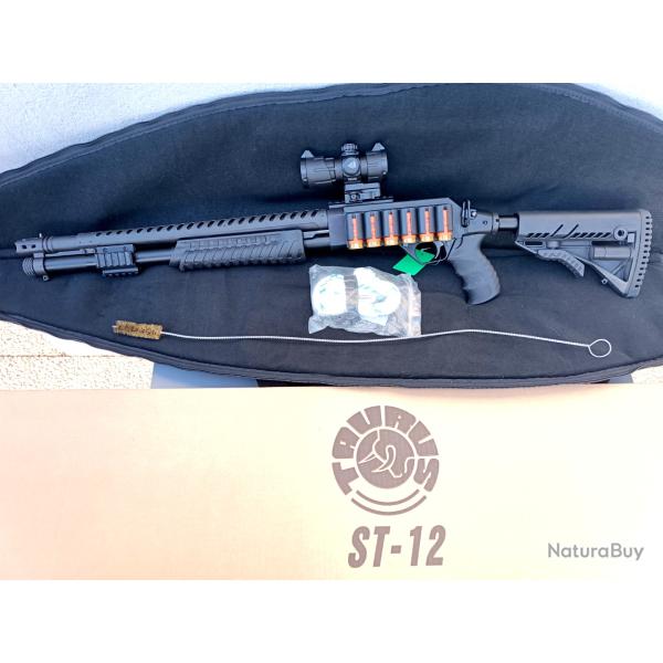 Taurus ST 12 cat. B - porte cartouches + housse + boresnake comme NEUF !!