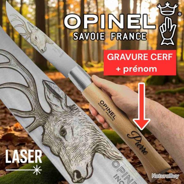 Opinel n 13 gravure cerf