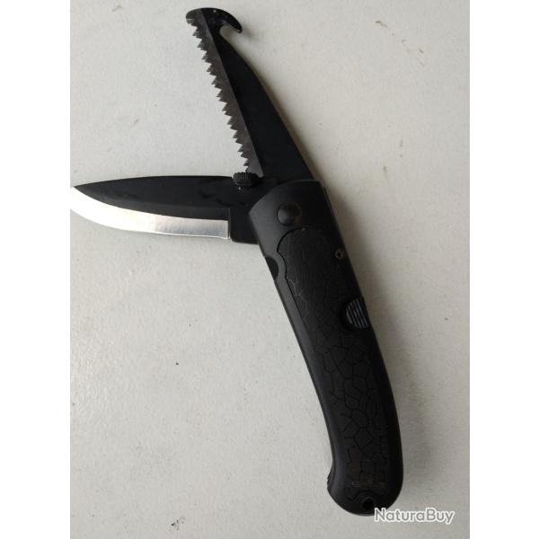 A SAISIR - Trs robuste couteau technique lames de 8,4 cm cran de scurit NEUF