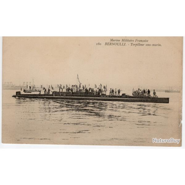 CPA -MARINE DE GUERRE -  BERNOULLI - Torpilleur Sous-Marins - N�1129