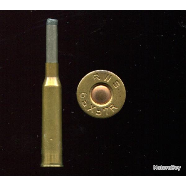 6.5 x 57 R - Longue balle nickel pointe plomb - marquage : RWS 6.5X57R
