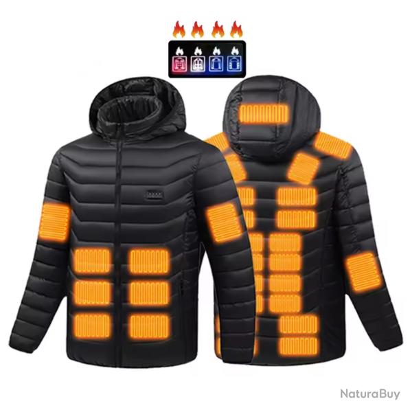 PROMO Veste Chauffante USB Unisexe Homme Femme Gilet Chauffant �lectrique 3 Niveaux - Manteau Hiver