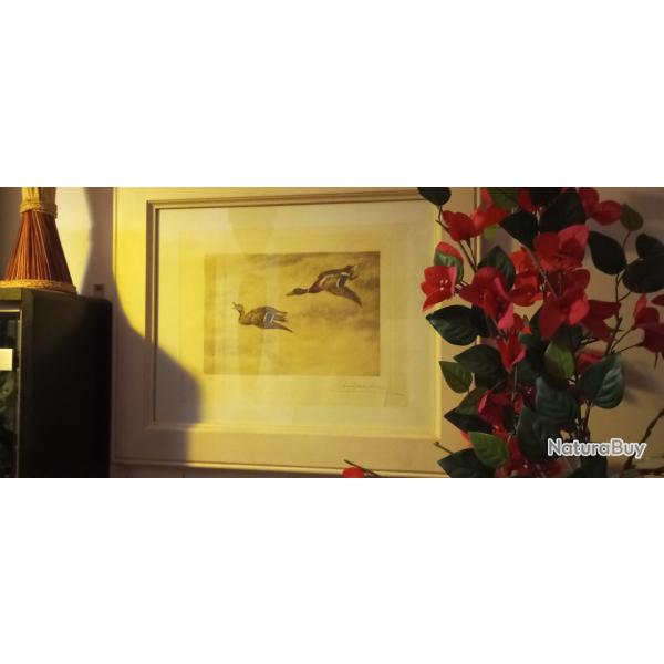 Gravure de Lon Danchin signe et justifie