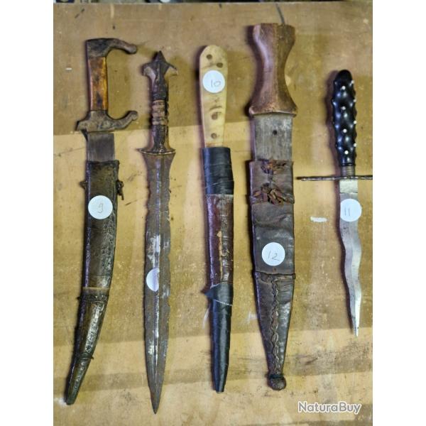 lots armes blanches monde ethnique