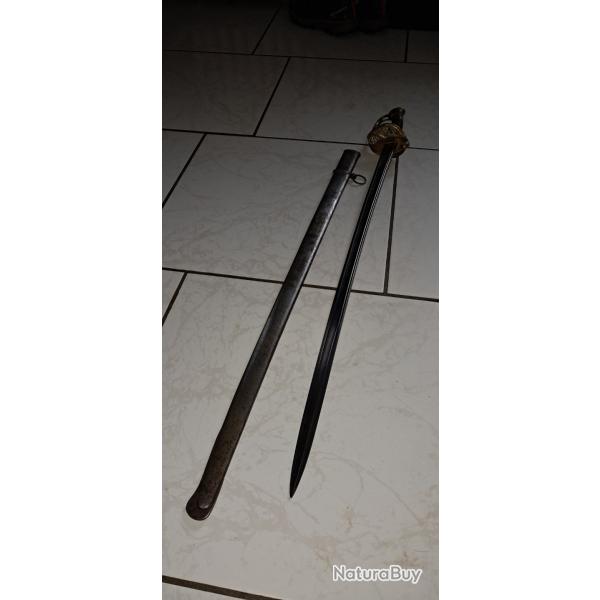 SABRE D'OFFICIER SUBALTERNE MODLE 1855