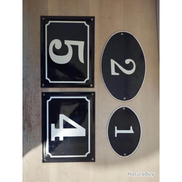 Plaque �maill�e num�ro maison