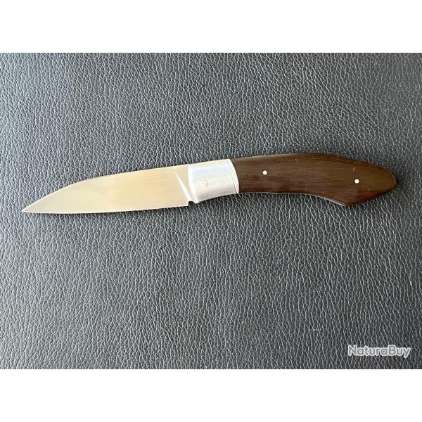 Couteau pliant cran forc� de Gr�gory Picard lame inox manche en micarta