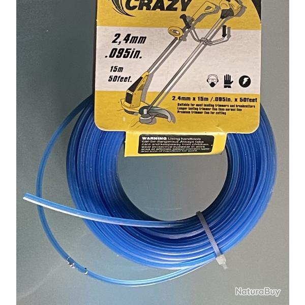 FIL DE DEBROUSSAILLEUSE CARRE 2,4 mm