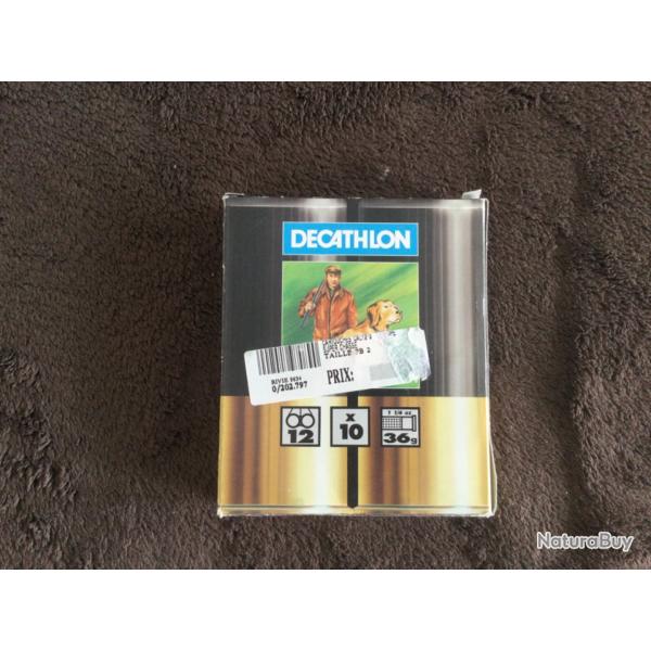 10 cartouches d�cathlon calibre 12 plomb 2