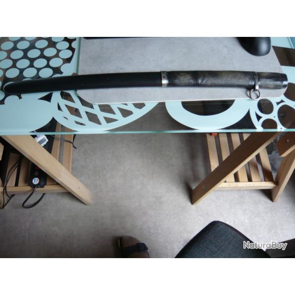 Saya ou tui pour wakizashi     japonais poque showa(1944-1945)