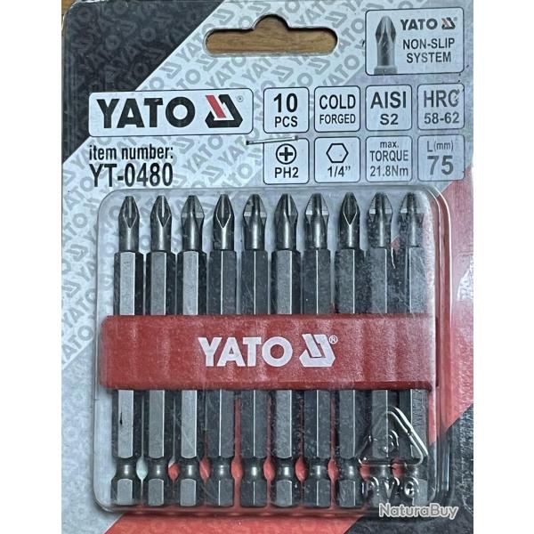 10 EMBOUTS TOURNEVIS