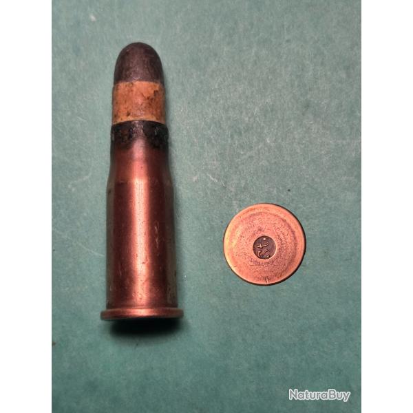 Une cartouche vetterli 10,4 x 38 R Suisse St. Stahel A Zurich Etuis Cuivre Poudre noire en D