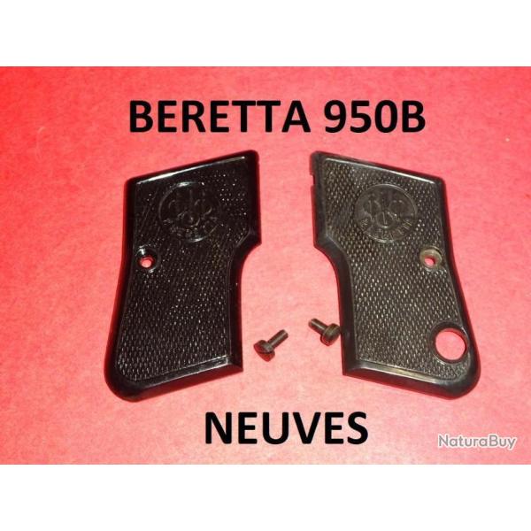 plaquettes + vis NEUVES de BERETTA 950B 6.35 Browning BERETTA 950 B - VENDU PAR JEPERCUTE (HU34)