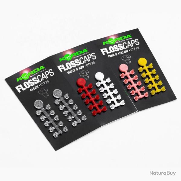 KORDA FLOSS CAPS KORDA Pink & Yellow