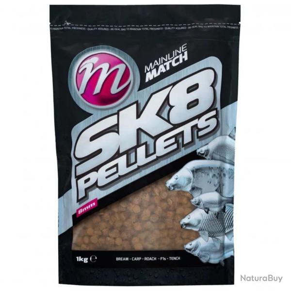 MAINLINE SK8 COARSE PELLETS 8MM 1 KG MAINLINE