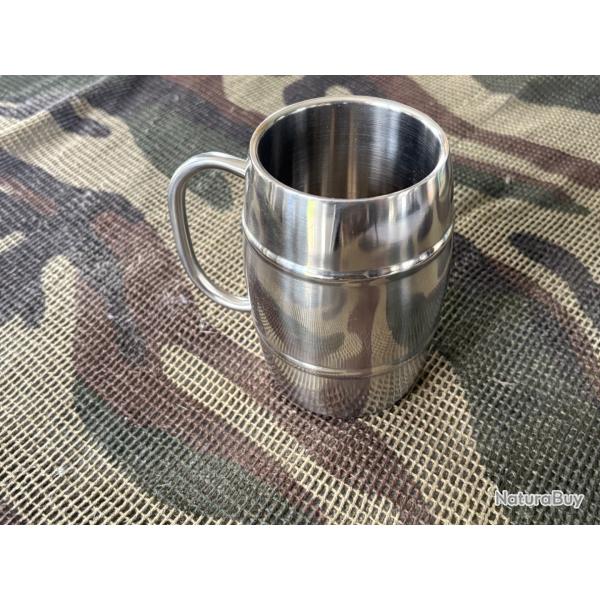 MUG BEER 400ml INOX