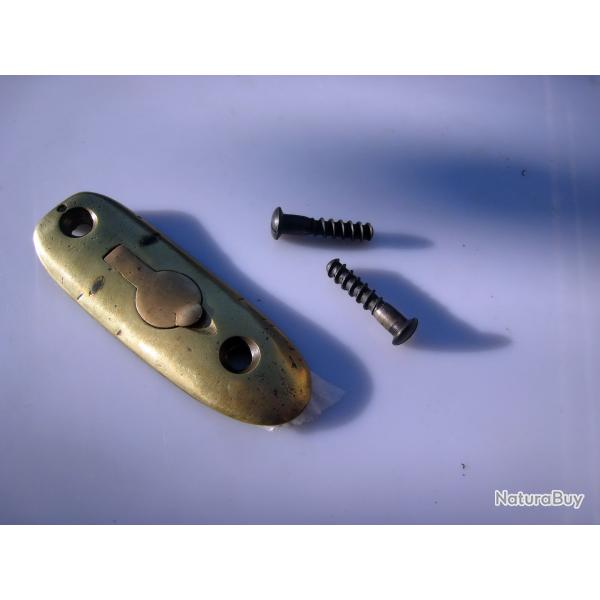 Plaque de couche / talon de crosse en laiton avec ses vis pour Lee Enfield SMLE N1 MKIII ..