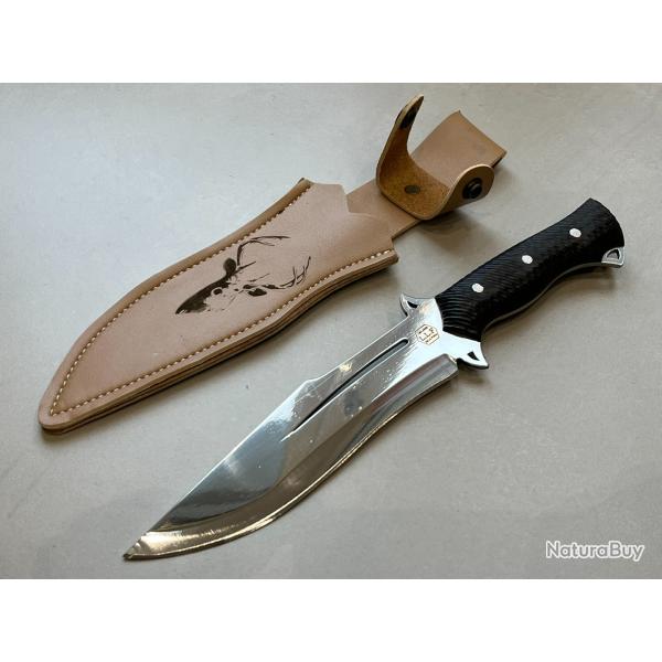 NOUVEAU Couteau 32cm forg�e LLF s�rie CHASSE
