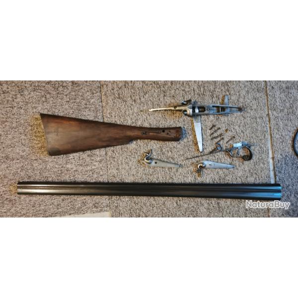 Fusil � chiens ext�rieur Benoist � Chatillon canon Marsot