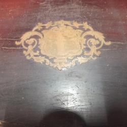 Napol&eacute;on III, Boite Ancienne.  Coffret Napol&eacute;on 3 . Orn&eacute; De Marqueterie