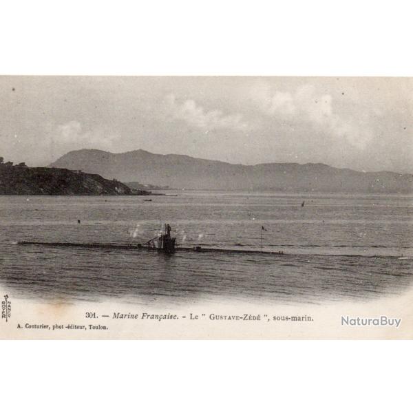 CPA - MARINE MILITAIRE -  Le " GUSTAVE - ZEDE " Sous - Marin  N�3979