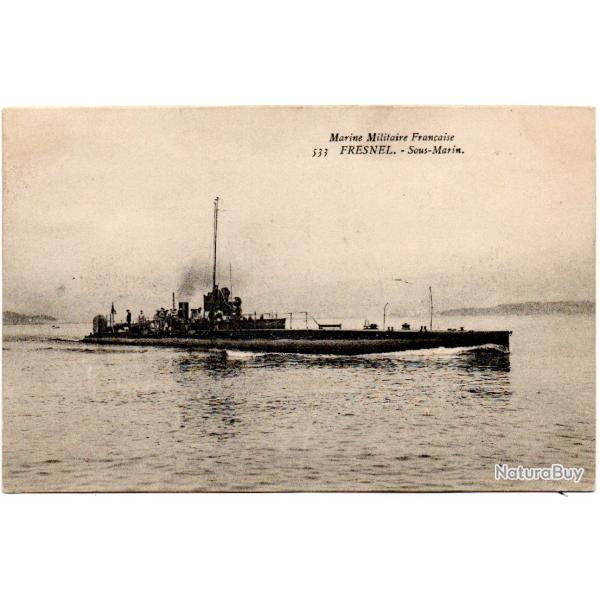 CPA - MARINE MILITAIRE -  " FRESNEL " Sous - Marin  N�3954